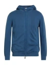 Alpha Studio Man Cardigan Blue Size 40 Cotton