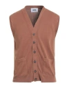 Alpha Studio Man Cardigan Brown Size 44 Cotton