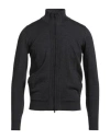 Alpha Studio Man Cardigan Charcoal Size 44 Merino Wool
