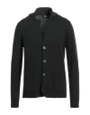 Alpha Studio Man Cardigan Dark Green Size 42 Merino Wool In Green