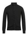 Alpha Studio Man Cardigan Dark Green Size 42 Merino Wool