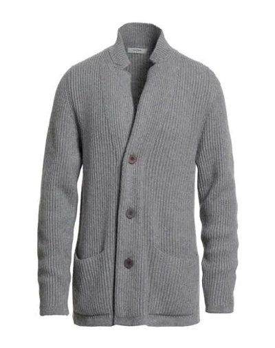 Alpha Studio Man Cardigan Light Grey Size 42 Wool, Viscose, Polyamide, Cashmere