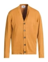 Alpha Studio Man Cardigan Marigold Size 44 Cotton In Orange