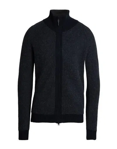 Alpha Studio Man Cardigan Midnight Blue Size 38 Merino Wool, Alpaca Wool, Recycled Polyacrylic, Poly