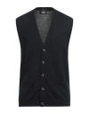 Alpha Studio Man Cardigan Midnight Blue Size 46 Merino Wool