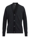 Alpha Studio Man Cardigan Midnight Blue Size 46 Merino Wool, Alpaca Wool, Recycled Polyamide, Polyam