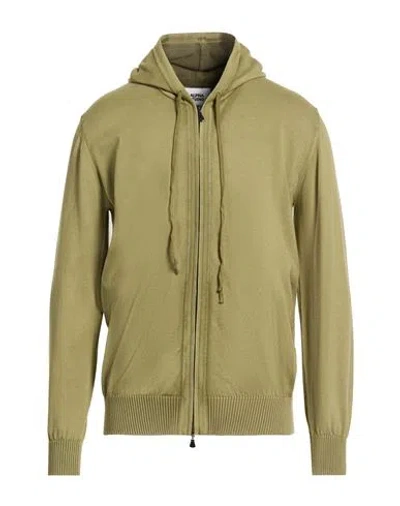 Alpha Studio Man Cardigan Military Green Size 40 Cotton