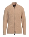 Alpha Studio Man Cardigan Sand Size 40 Wool, Cashmere In Beige