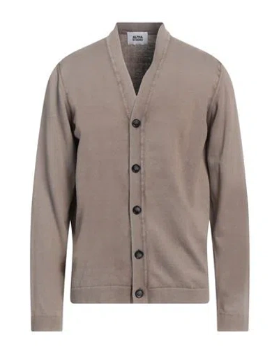 Alpha Studio Man Cardigan Sand Size 44 Cotton In Beige