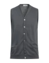 Alpha Studio Man Cardigan Steel Grey Size 40 Cotton