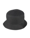 Alpha Studio Man Hat Charcoal Size Onesize Paper, Polyester In Black