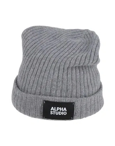 Alpha Studio Man Hat Grey Size Onesize Wool