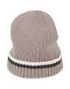 Alpha Studio Man Hat Khaki Size Onesize Merino Wool In Beige