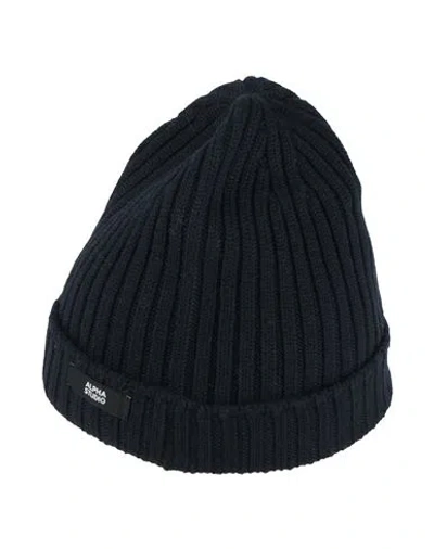 Alpha Studio Man Hat Midnight Blue Size Onesize Merino Wool