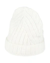 Alpha Studio Man Hat Off White Size Onesize Recycled Wool, Viscose, Polyamide, Cashmere In Off White