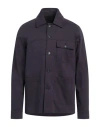Alpha Studio Man Jacket Navy Size 40 Cotton, Elastane
