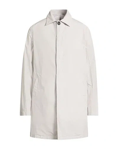 Alpha Studio Man Overcoat & Trench Coat Light Grey Size 40 Cotton, Elastane In Gray