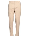 Alpha Studio Man Pants Beige Size 38 Cotton, Elastane In Beige