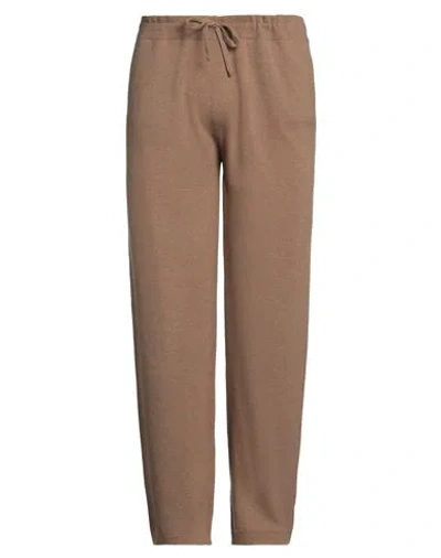 Alpha Studio Man Pants Camel Size 32 Wool In Beige
