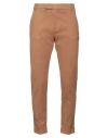 Alpha Studio Man Pants Camel Size 38 Cotton, Elastane In Beige