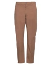 Alpha Studio Man Pants Light Brown Size 32 Cotton, Elastane