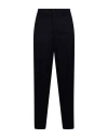 Alpha Studio Man Pants Midnight Blue Size 36 Polyester, Viscose, Elastane In Black
