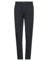 Alpha Studio Man Pants Midnight Blue Size 38 Cotton, Elastane In Black