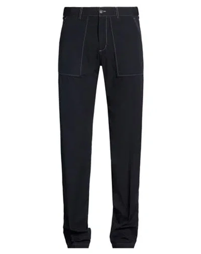 Alpha Studio Man Pants Midnight Blue Size 40 Cotton In Black