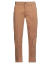 Alpha Studio Man Pants Tan Size 32 Cotton, Elastane