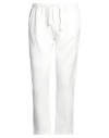 Alpha Studio Man Pants White Size 38 Cotton, Elastane