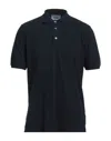 Alpha Studio Man Polo Shirt Black Size 38 Cotton