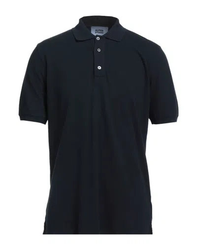 Alpha Studio Man Polo Shirt Black Size 38 Cotton In Black