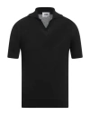 Alpha Studio Man Polo Shirt Black Size 44 Cotton