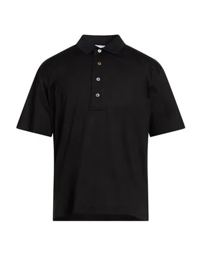 Alpha Studio Man Polo Shirt Black Size 46 Cotton