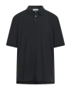 Alpha Studio Man Polo Shirt Black Size 46 Cotton, Elastane