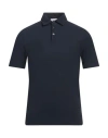 Alpha Studio Man Polo Shirt Midnight Blue Size 36 Cotton, Elastane