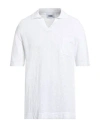 Alpha Studio Man Polo Shirt White Size 44 Cotton
