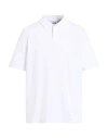 Alpha Studio Man Polo Shirt White Size 44 Cotton, Elastane In White