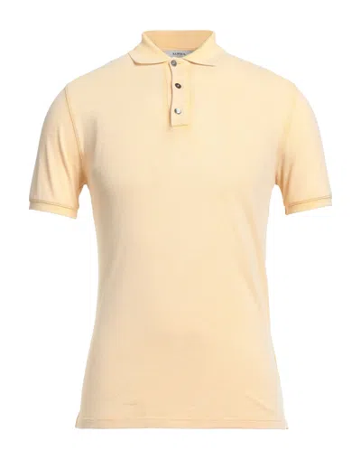 Alpha Studio Polo Shirts In Yellow