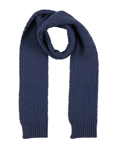 ALPHA STUDIO ALPHA STUDIO MAN SCARF NAVY SIZE - WOOL, CASHMERE