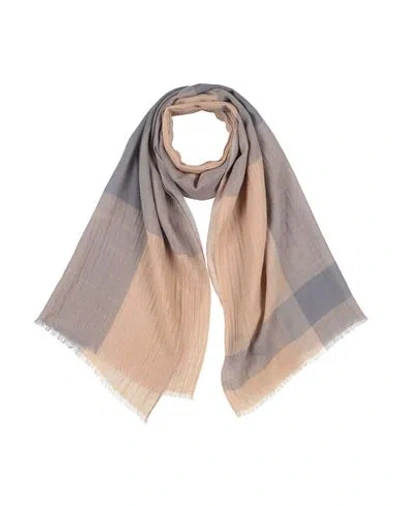 Alpha Studio Man Scarf Sand Size - Wool In Multi