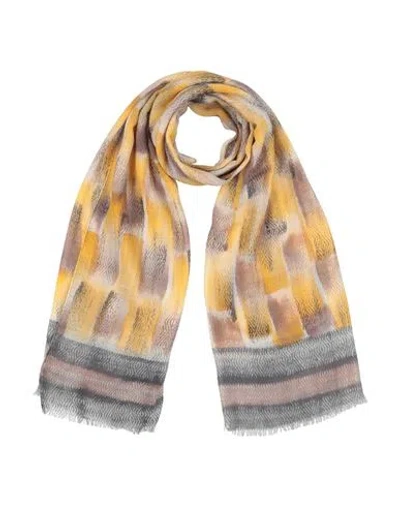 Alpha Studio Man Scarf Yellow Size - Wool