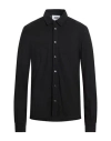 Alpha Studio Man Shirt Black Size 42 Cotton, Elastane