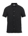 Alpha Studio Man Shirt Black Size 42 Cotton, Elastane