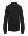 Alpha Studio Man Shirt Black Size 46 Cotton, Elastane