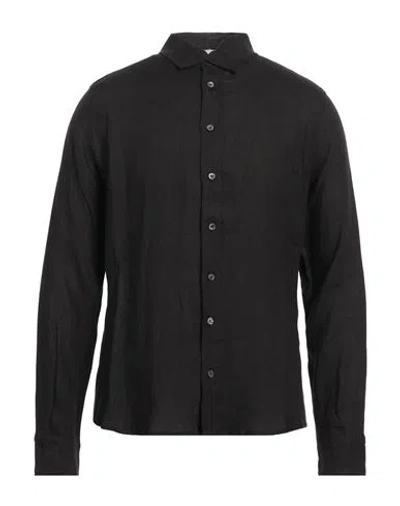 Alpha Studio Man Shirt Black Size 46 Linen