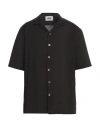 Alpha Studio Man Shirt Black Size 48 Linen