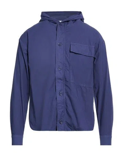 Alpha Studio Man Shirt Blue Size 17 ½ Cotton