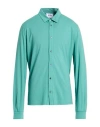 Alpha Studio Man Shirt Emerald Green Size 46 Cotton, Elastane