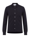 Alpha Studio Man Shirt Midnight Blue Size 38 Cotton, Elastane